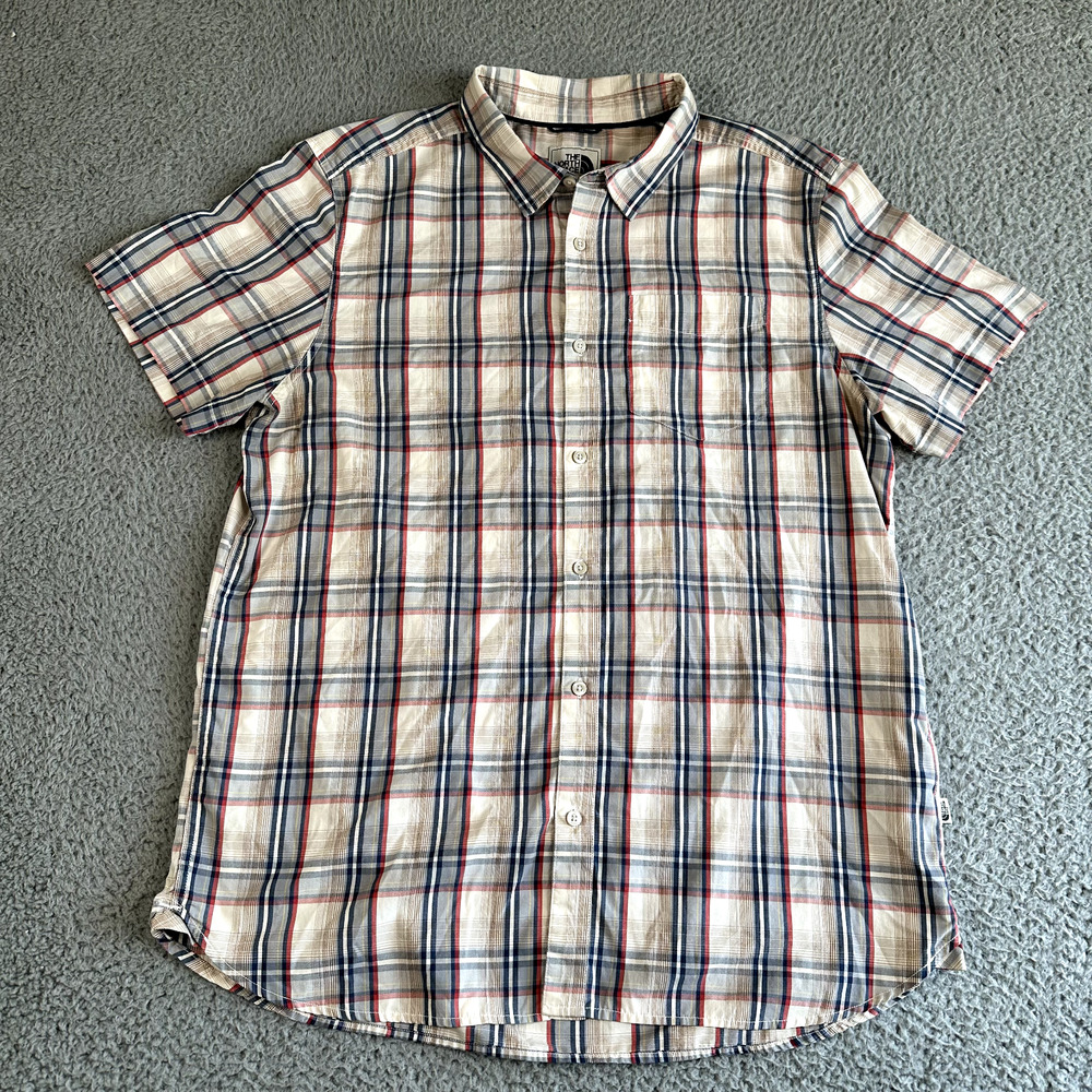 The North Face Shirt Men's XL Multicolor Plaid Button Up‎ Short Sleeve Gorpcore